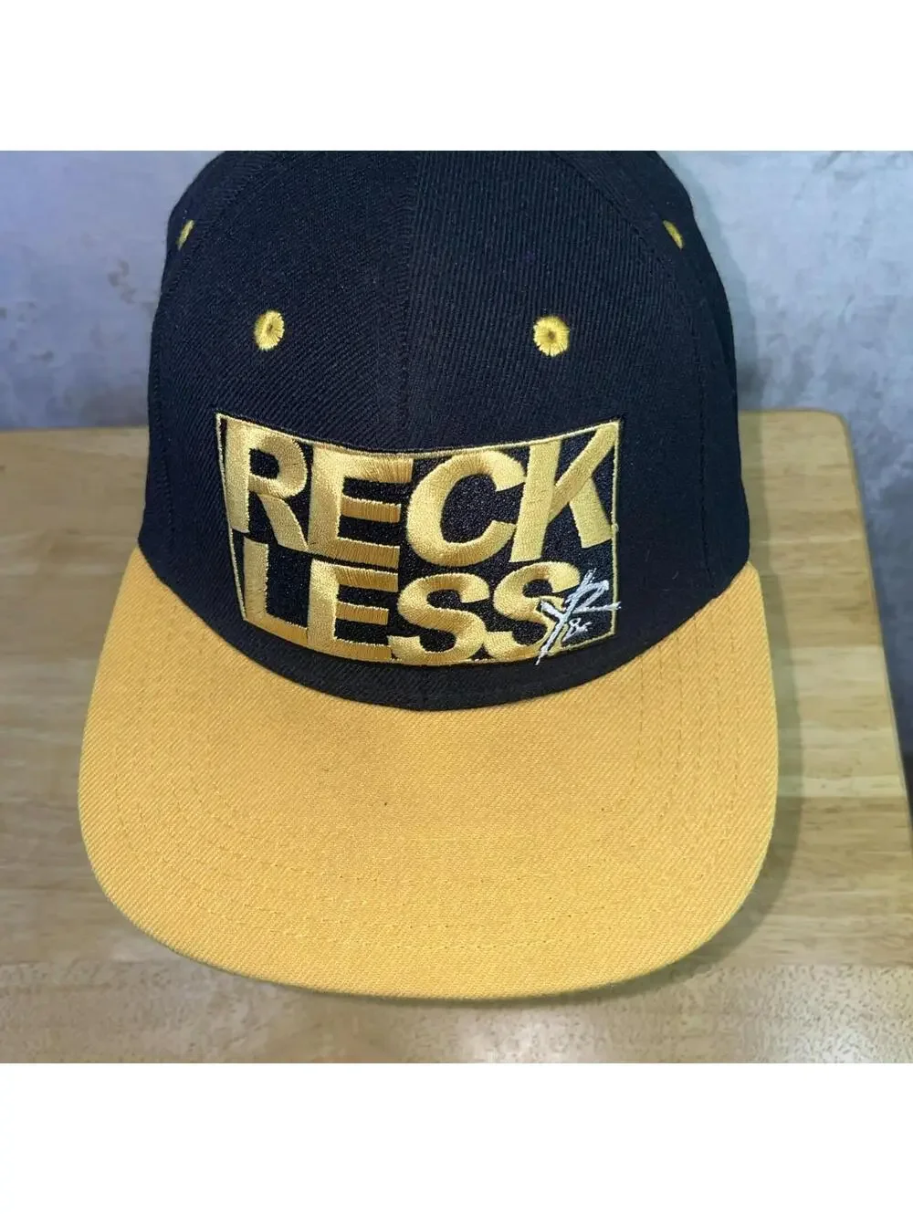 Young & Reckless Y&R LA Mens Black Yellow Snapback Baseball Hat Cap OSFM